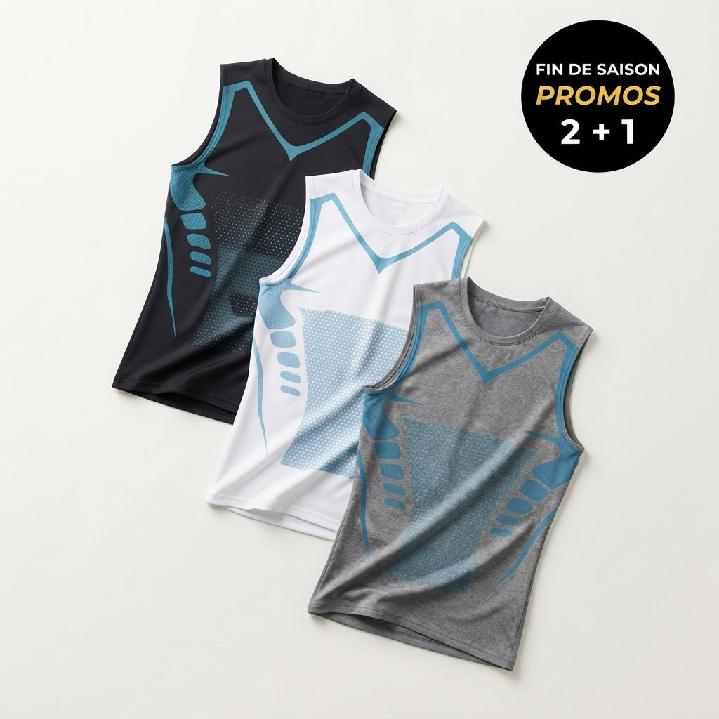 CoreShift  T-shirt de Compression Sans Manches | Technologie PhantomFit