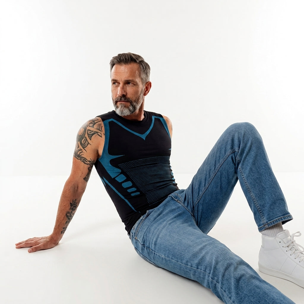 CoreShift  T-shirt de Compression Sans Manches | Technologie PhantomFit