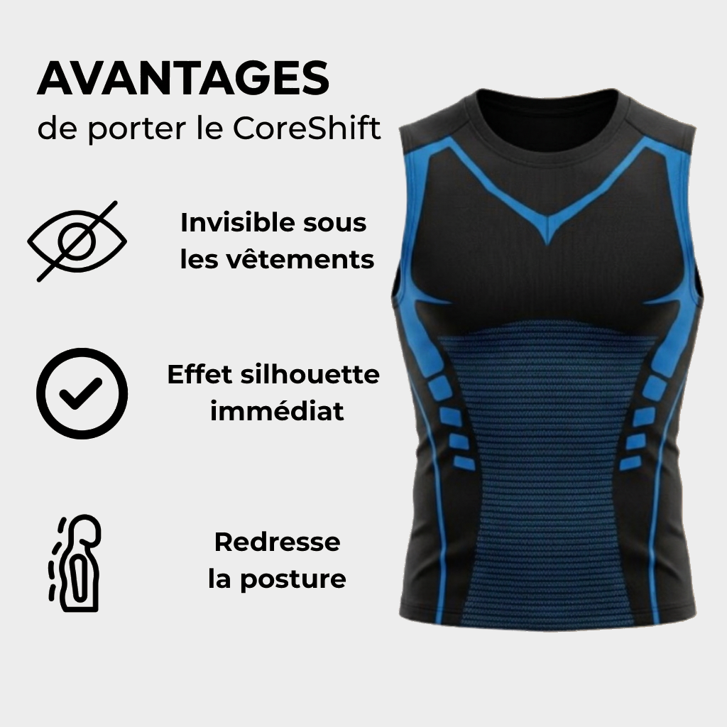 CoreShift  T-shirt de Compression Sans Manches | Technologie PhantomFit